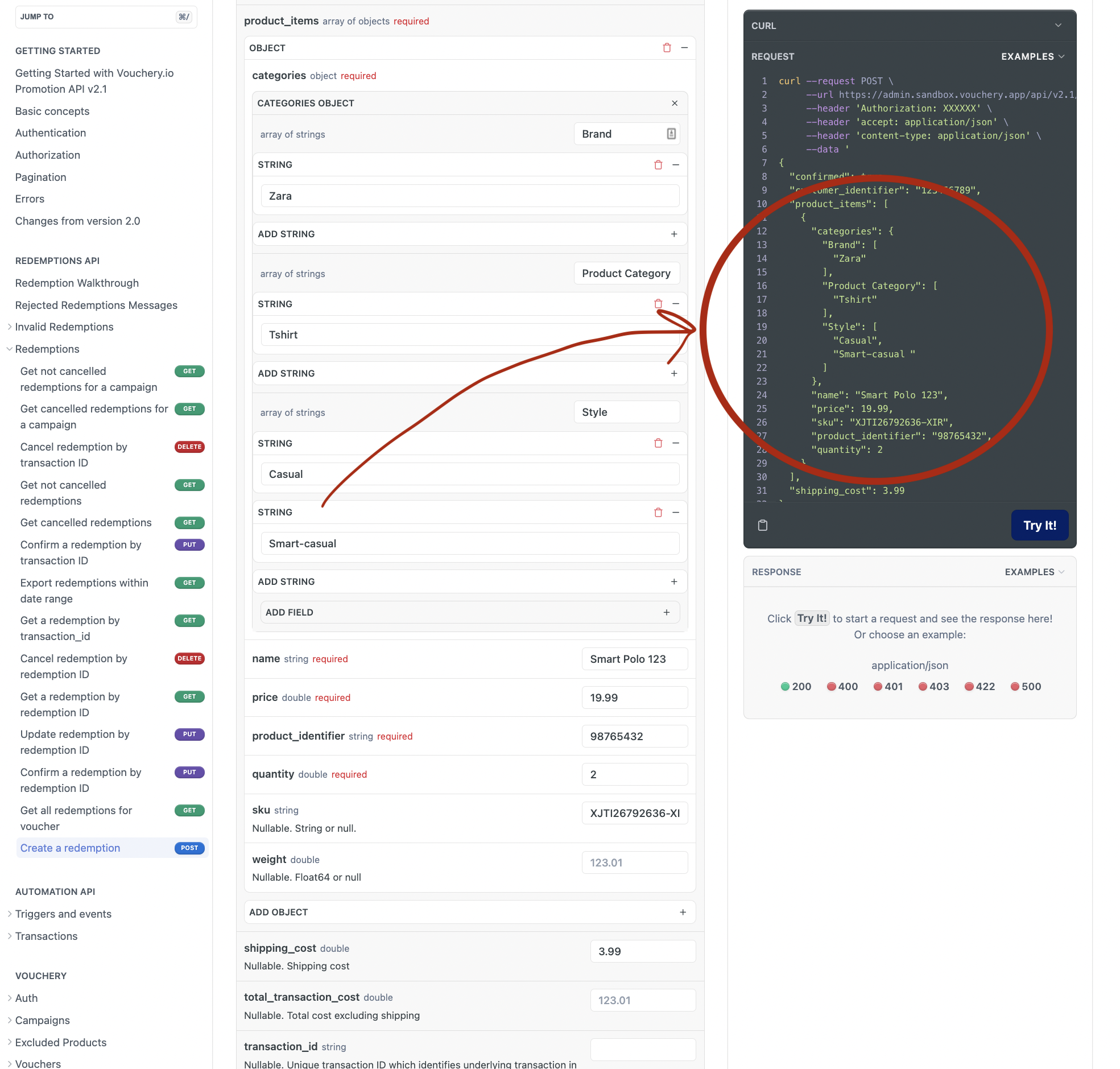 Validating product-related restrictions in Vouchery Coupon API