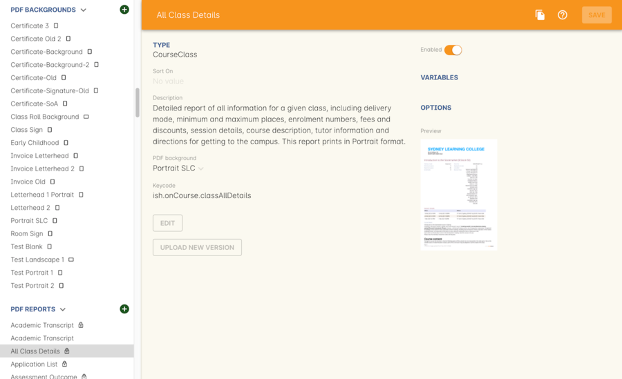 Figure 298. Preview in the PDF Report view