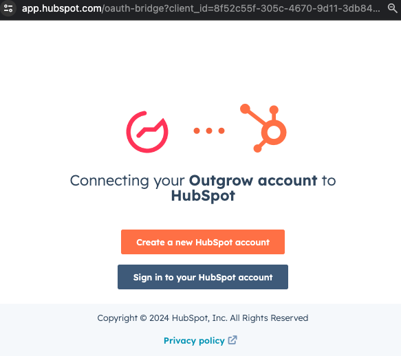 HubSpot account