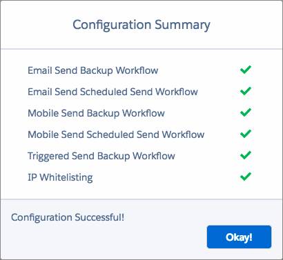 configuration summary