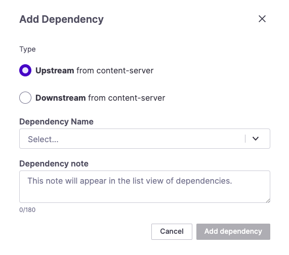 Adding a Dependency