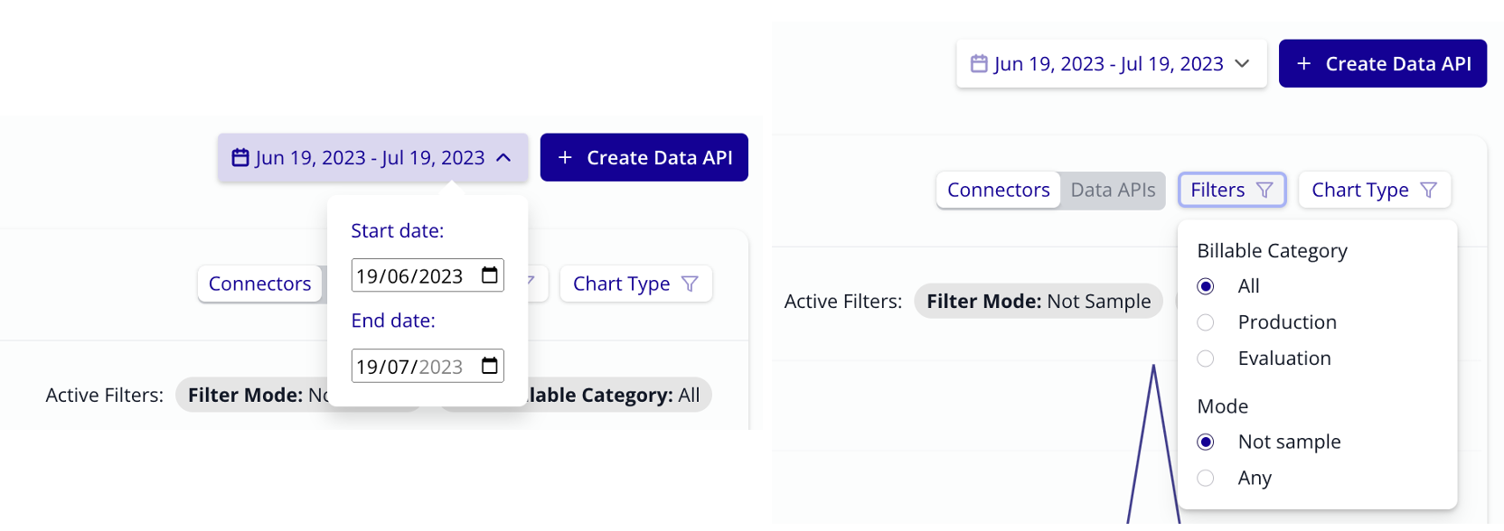 Step 2: Use the filters to select the logs of interest