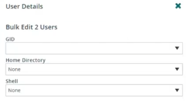 Settings to edit more than one user