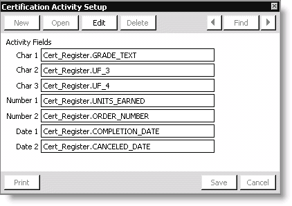 From Certification, select Set up module, and click Activity