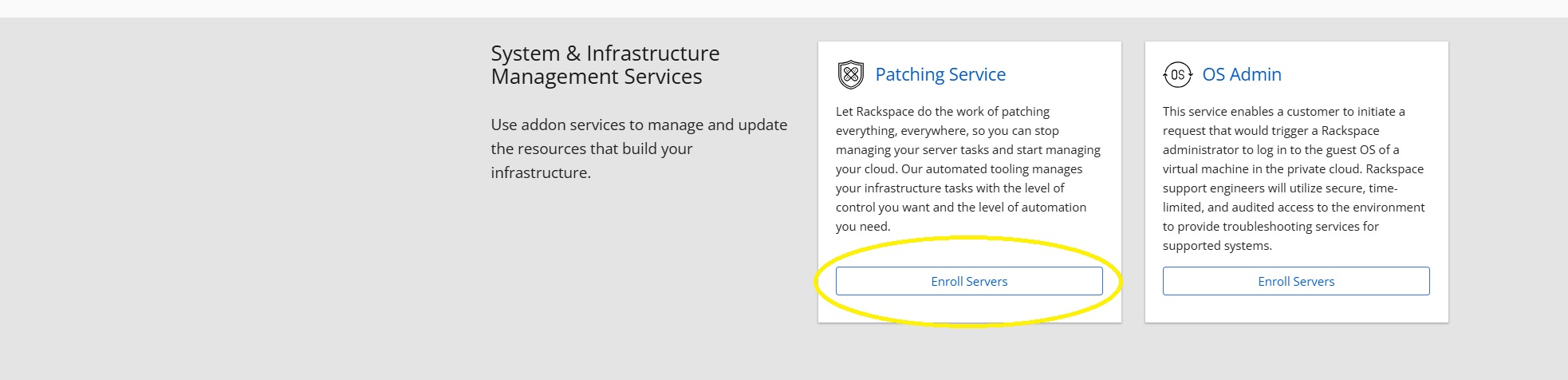Service Catalog Enroll