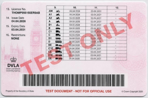 uk-drivers-license-back-test.jpg Expected: authentic · Image: back