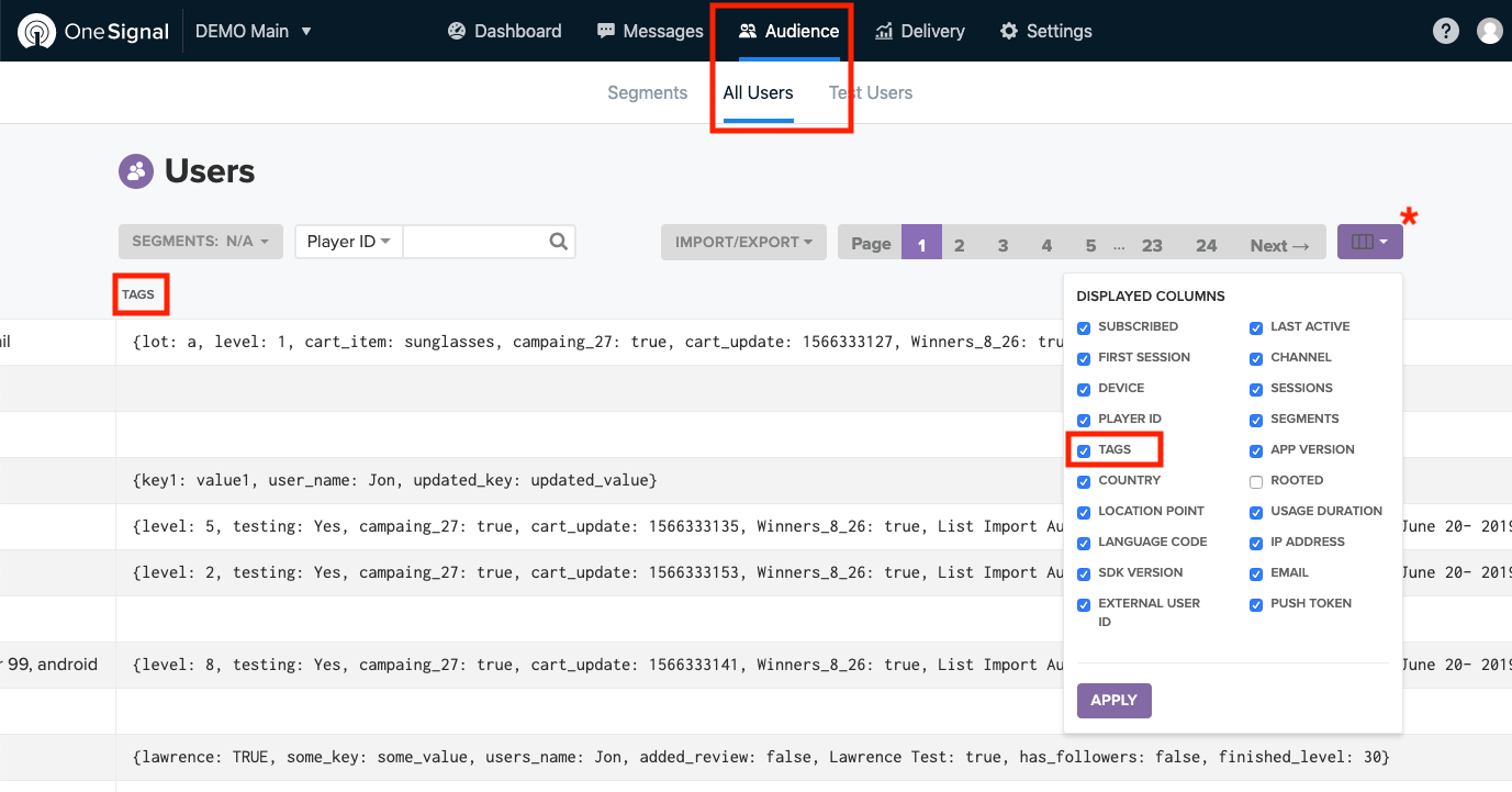 Data Tags