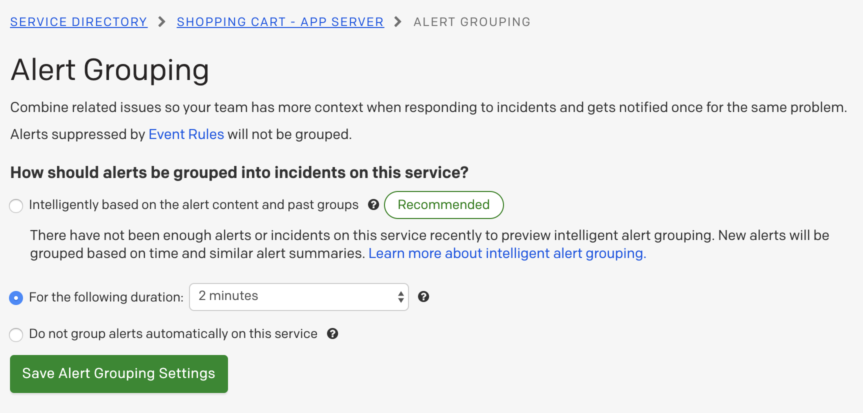 Alert Grouping Page with grouping options.png