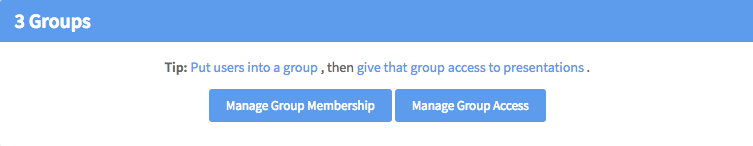 Click **Manage Group Membership** to make bulk changes.