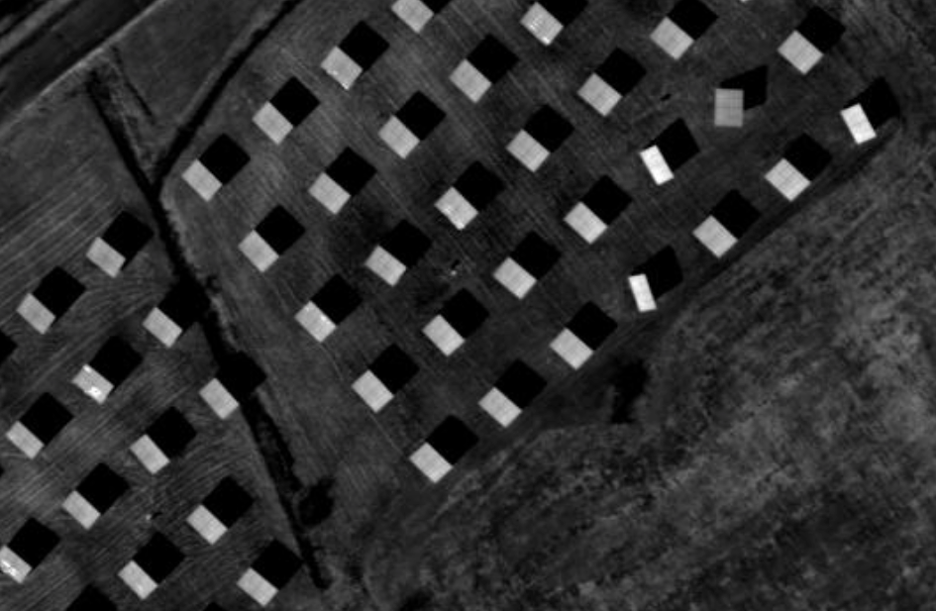 trackers.png Example of solar array mounted on dual-axis trackers
shown in greyscale infrared.