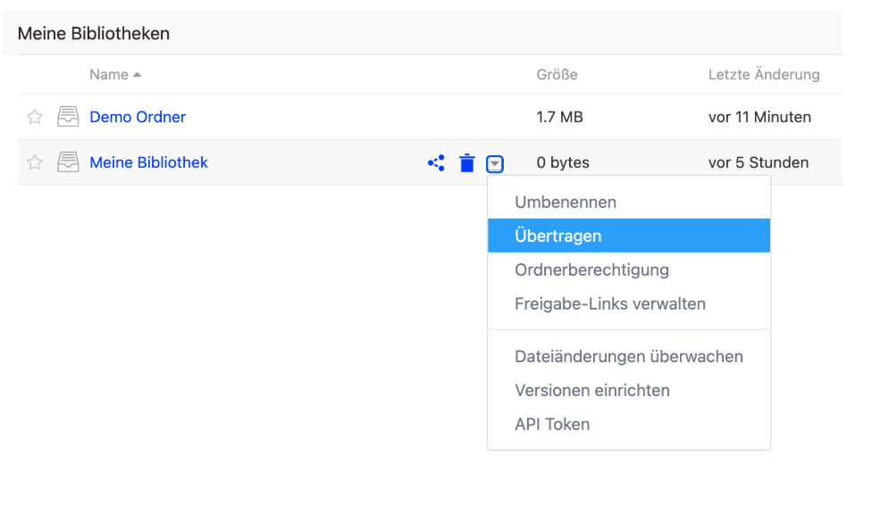 Ansicht als User