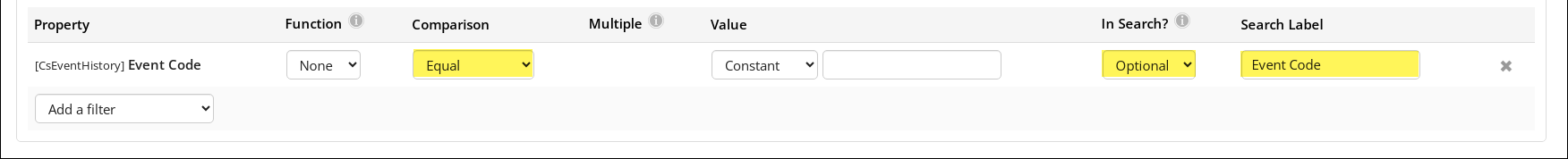 Adding filters