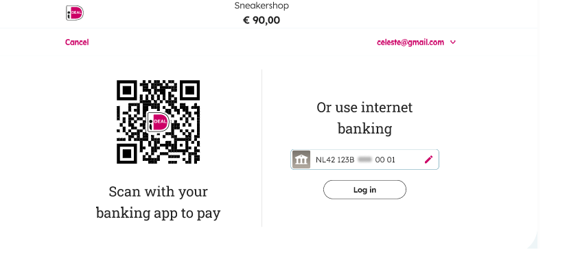 Ideal Standard Payment Screen