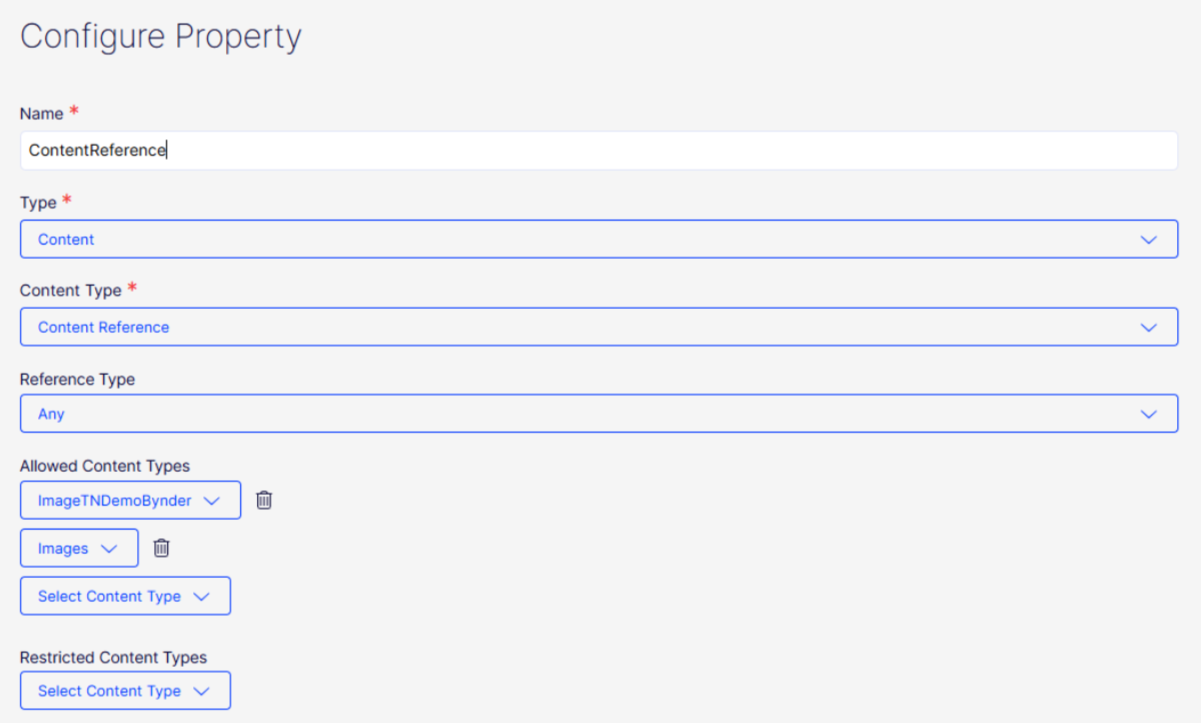 connected content types