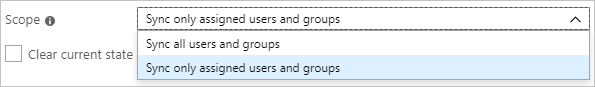The provisioning scope settings.