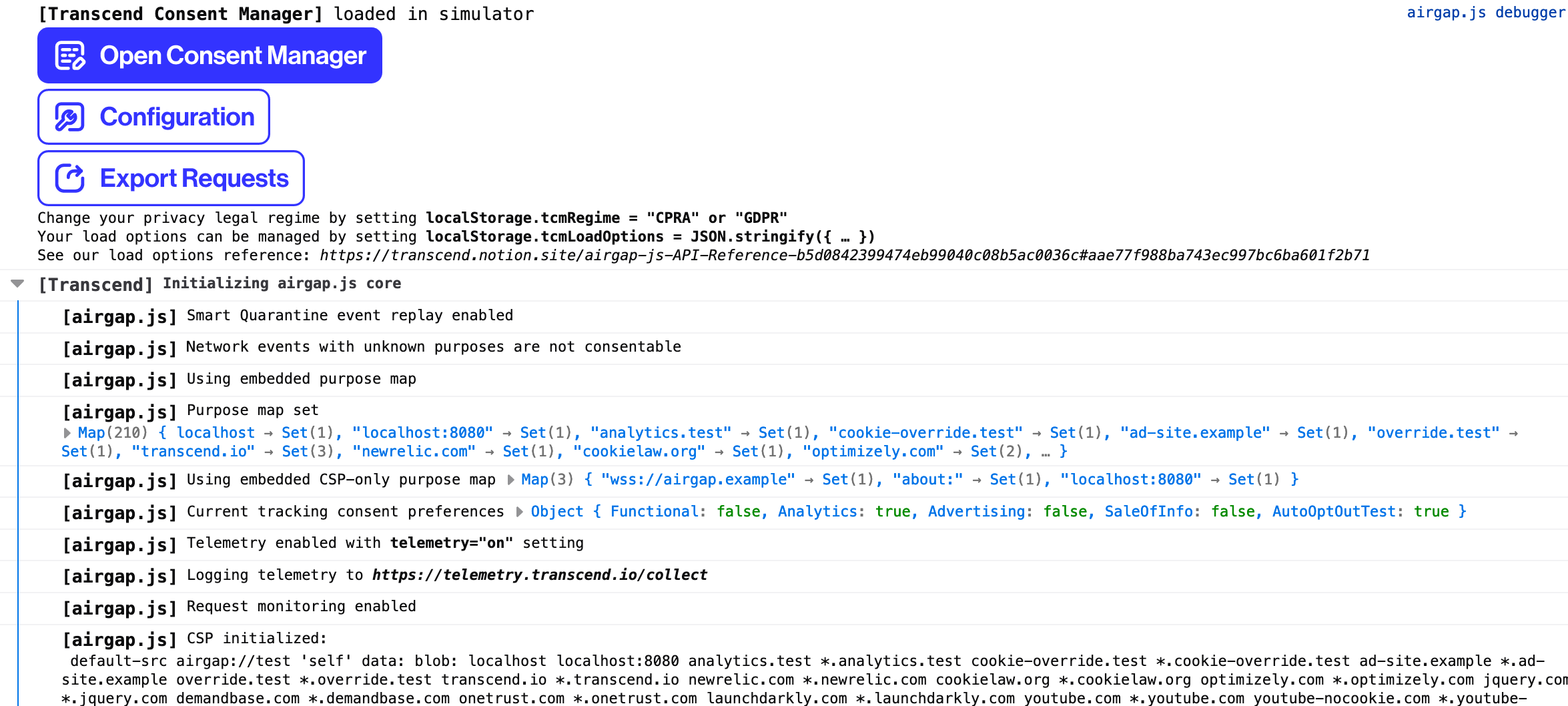 Screen Shot 2021-09-07 at 8.19.13 PM.png Transcend Consent Manager logs