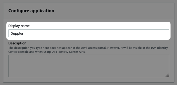 Screenshot of AWS Identity Center UI