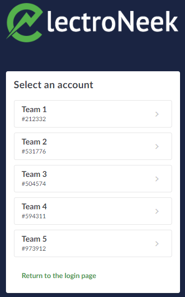 Authorization with selecting Teams on user's portal
