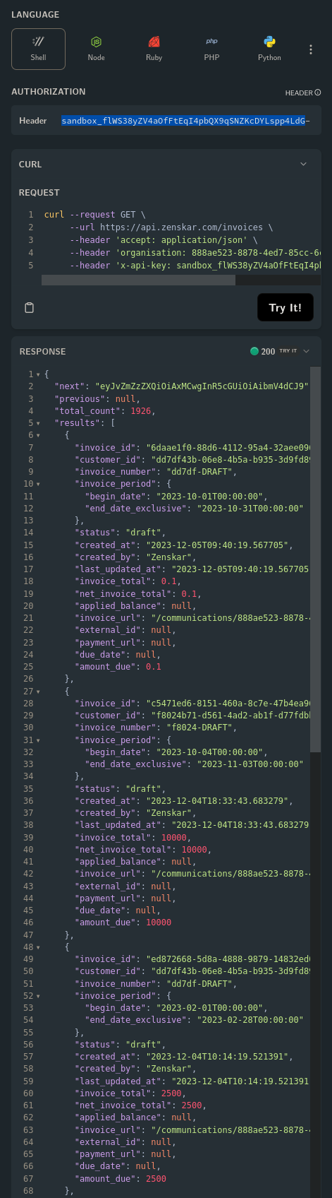 Fig.7: HTTP 200 success response