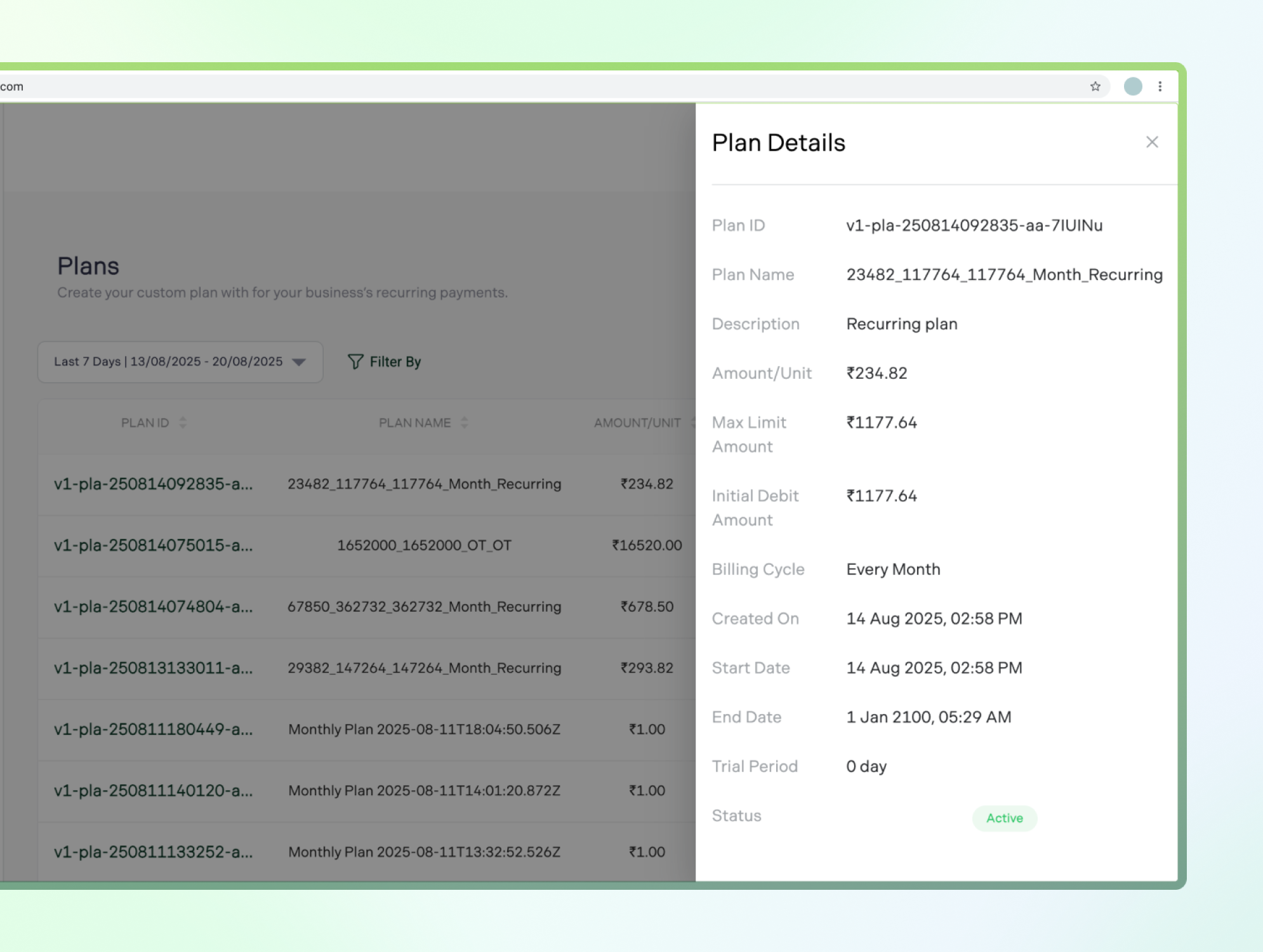 Pine Labs Dashboard