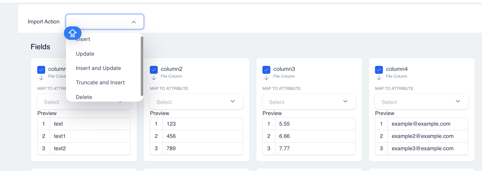Import Actions