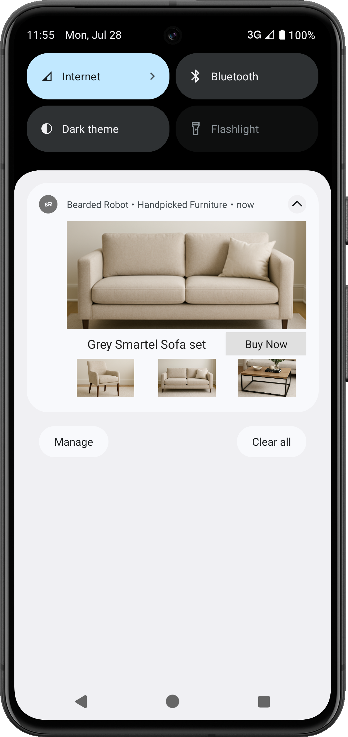 Product Catalog Template-Linear View