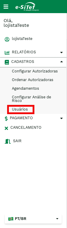 "User Registration Menu." -no-filter