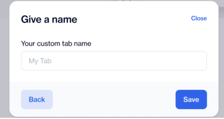 Name the Tab