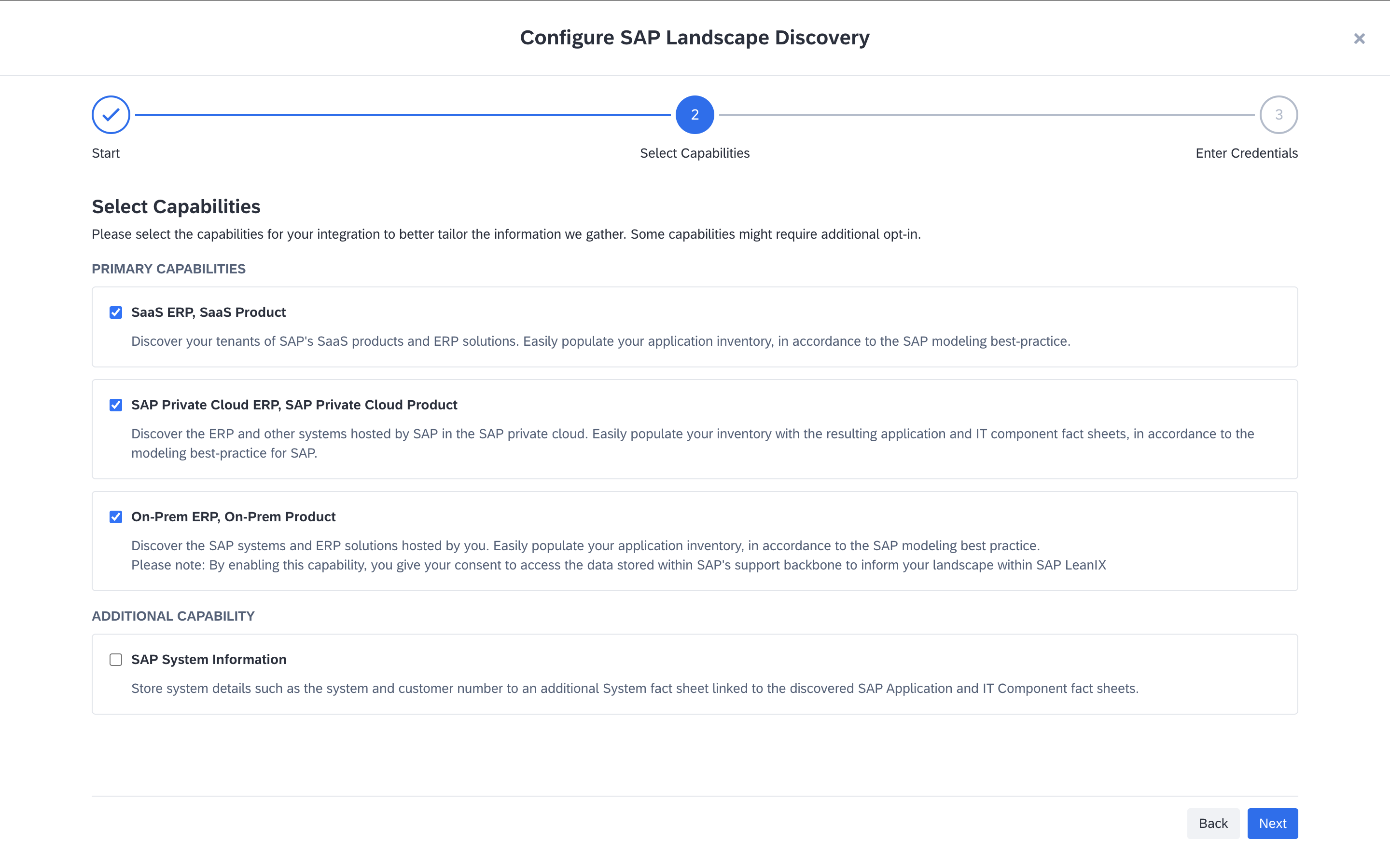 Choosing Discovery Capabilities