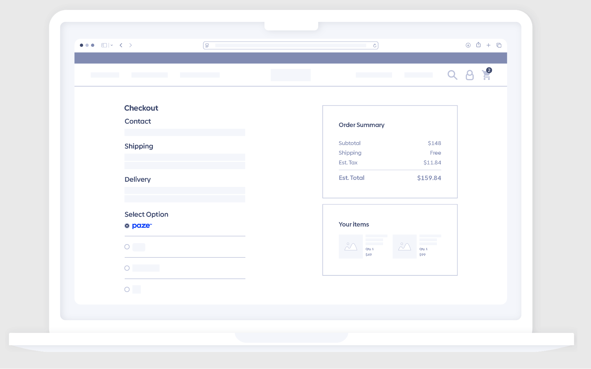 Checkout Page