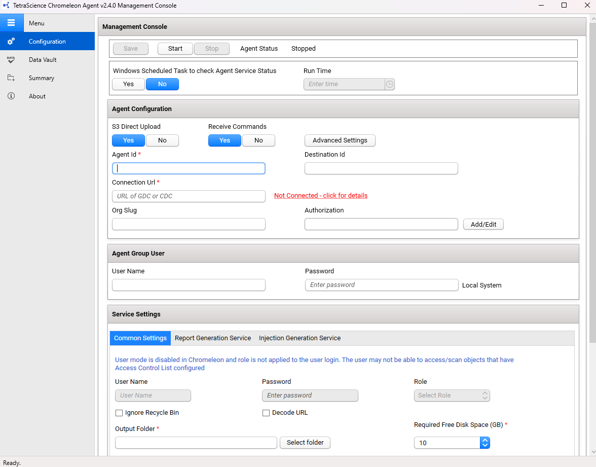 Tetra Chromeleon Agent Management Console