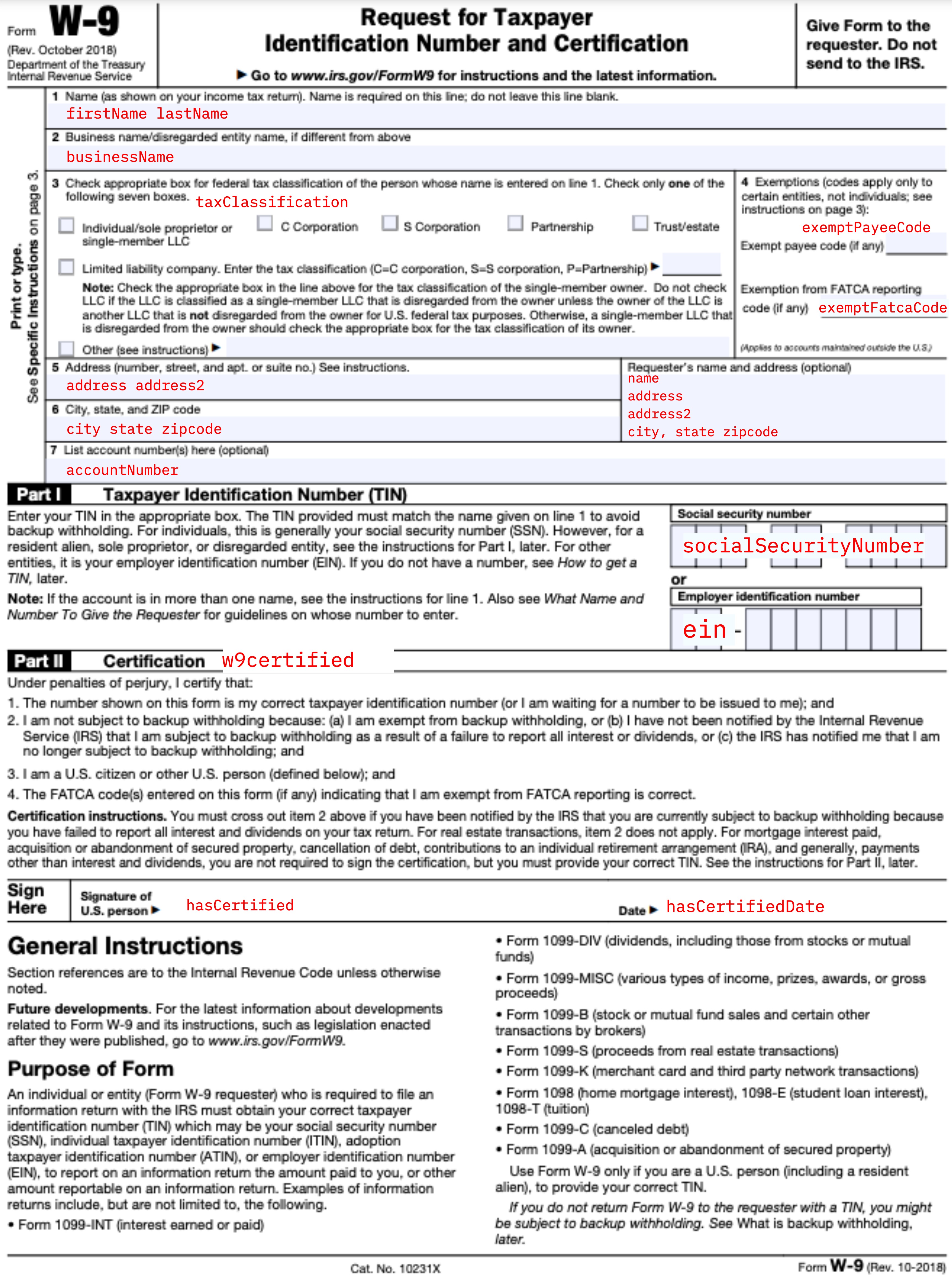 Form W 9 Download Fillable PDF Or Fill Online Request For Taxpayer 