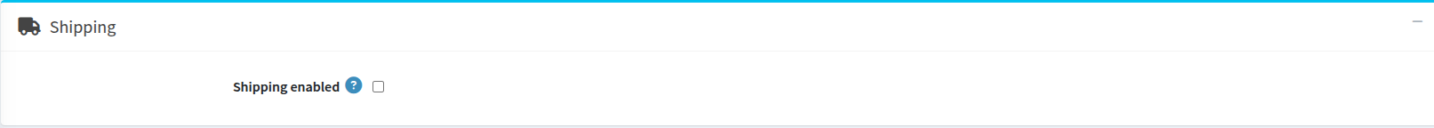 Shipping Enabled