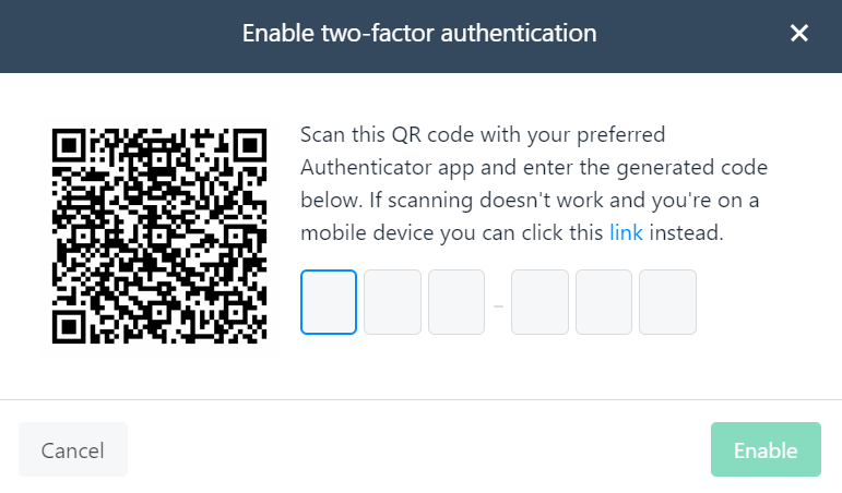 Scan the barcode by authenticator app to get the code.