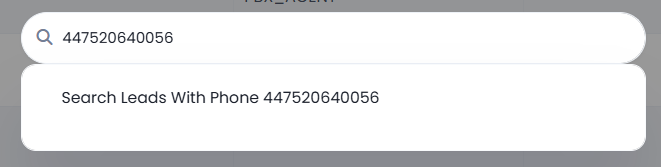 Phone number search