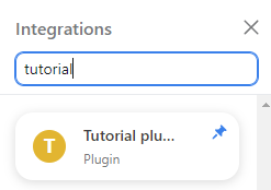 Plugin search box