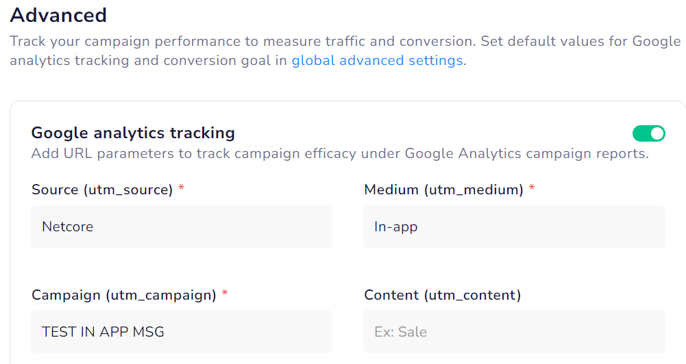 Google Analytics Tracking