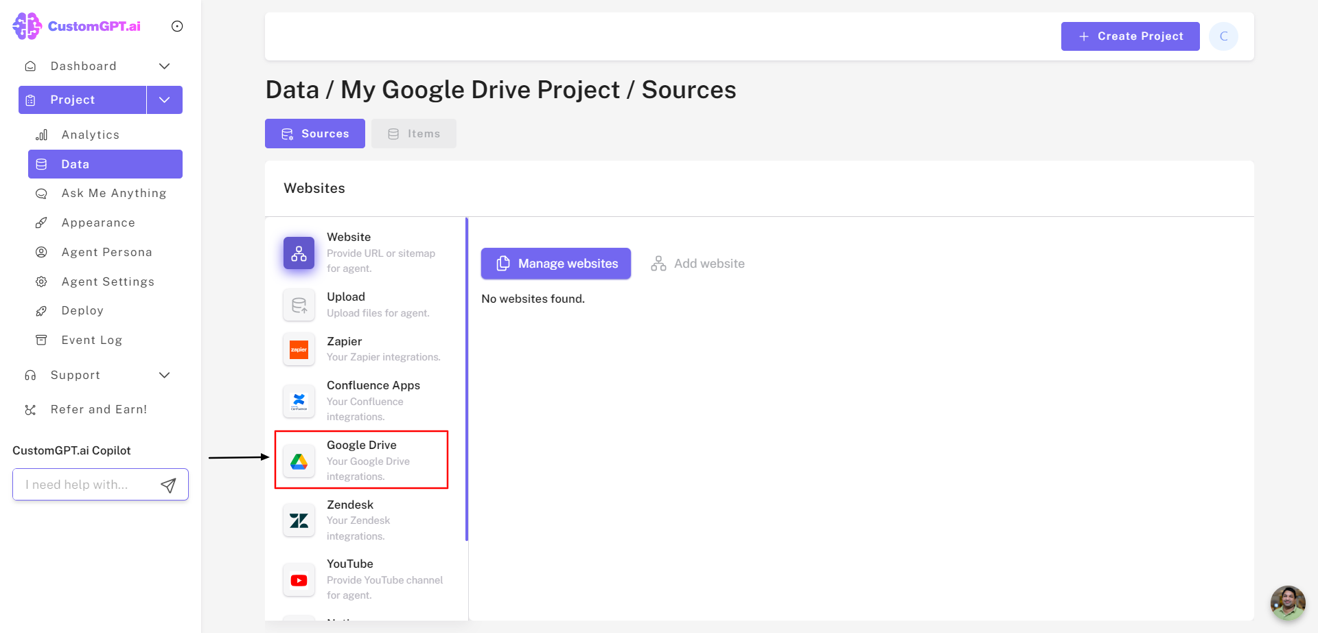 Google Drive integration