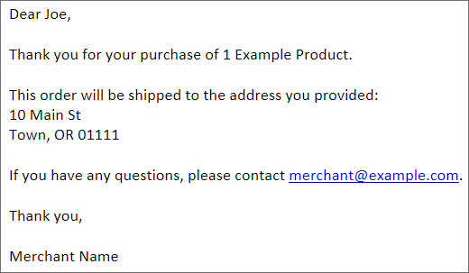Thank You for Your Order: Emails, Examples, Templates