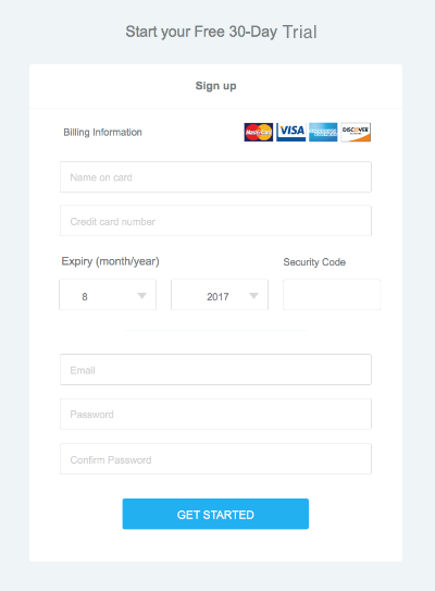 Example Signup Page