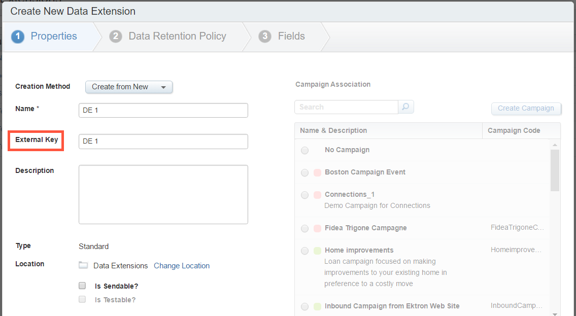 Screenshot of the Mappings tab where selecting the MA System Database for Salesforce Marketing Cloud field mapping
