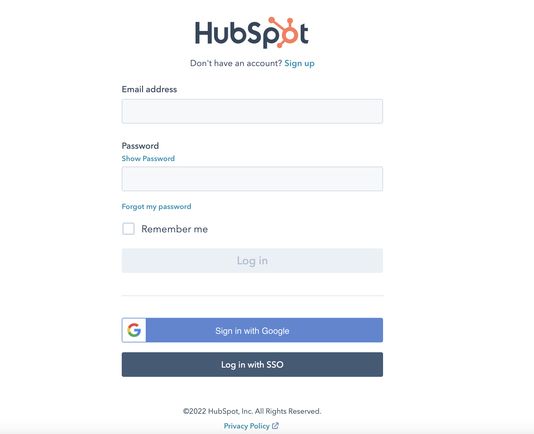 HubSpot Authentication