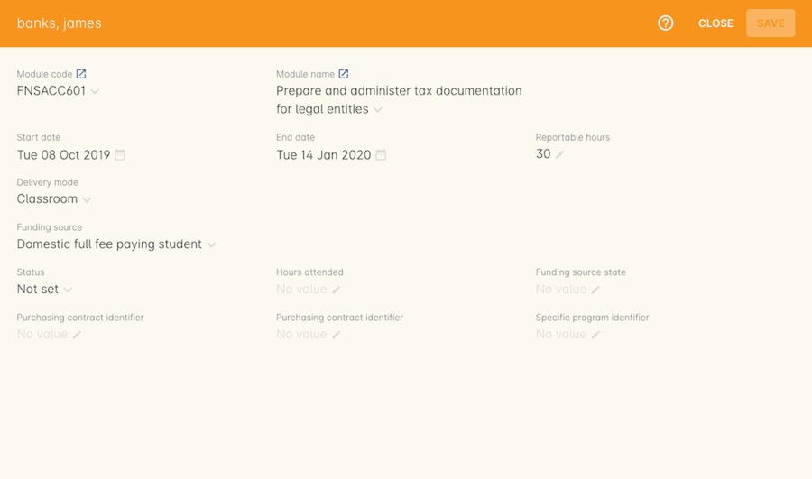 Figure 242. The individual outcome view