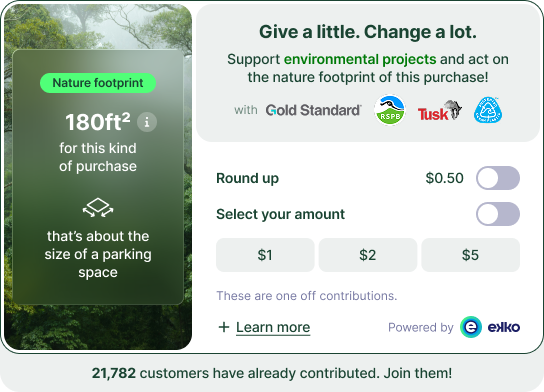 Checkout SDK nature footprint
