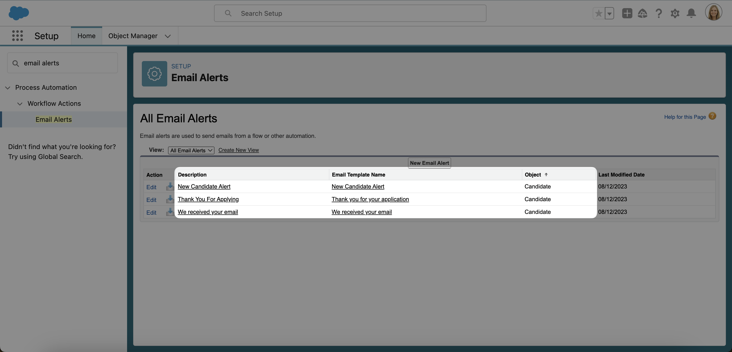 Overview of Email Alerts in Salesforce