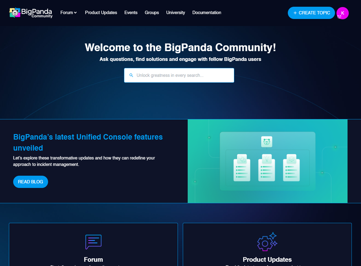 The BigPanda Community