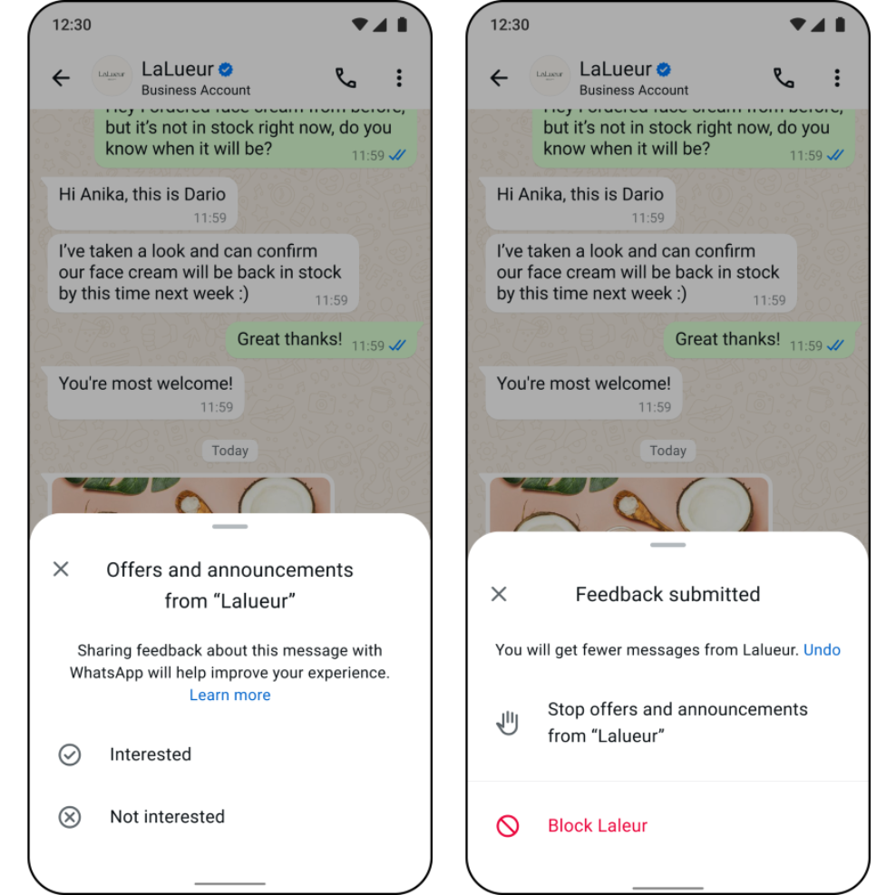 Meta Preference Controls