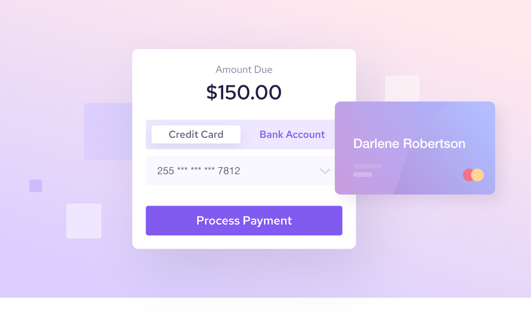 Helcim payment UI and a credit card
