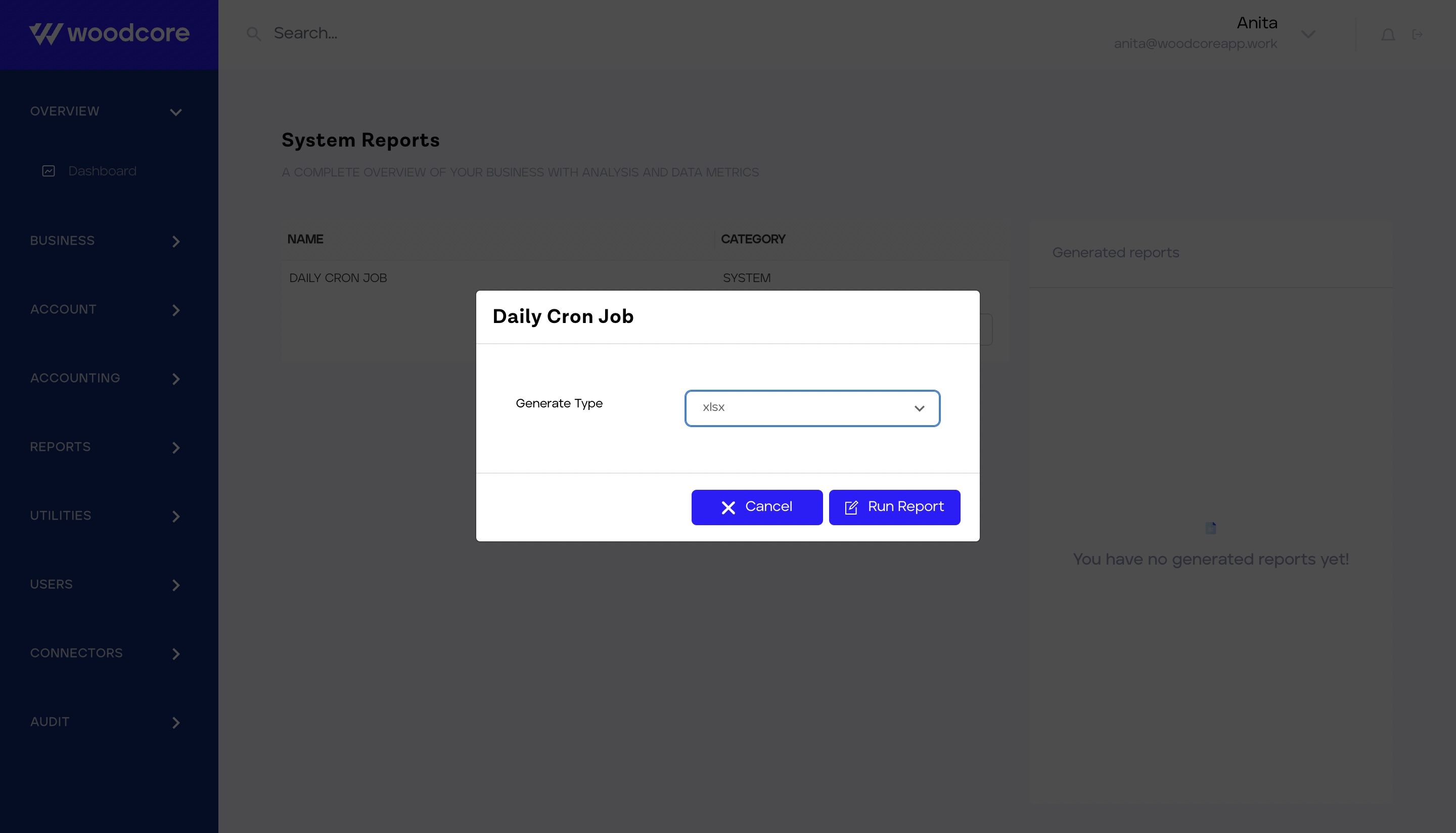 Generating a Daily Cron Job report