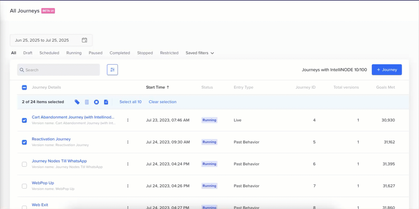 Assign Journey Label